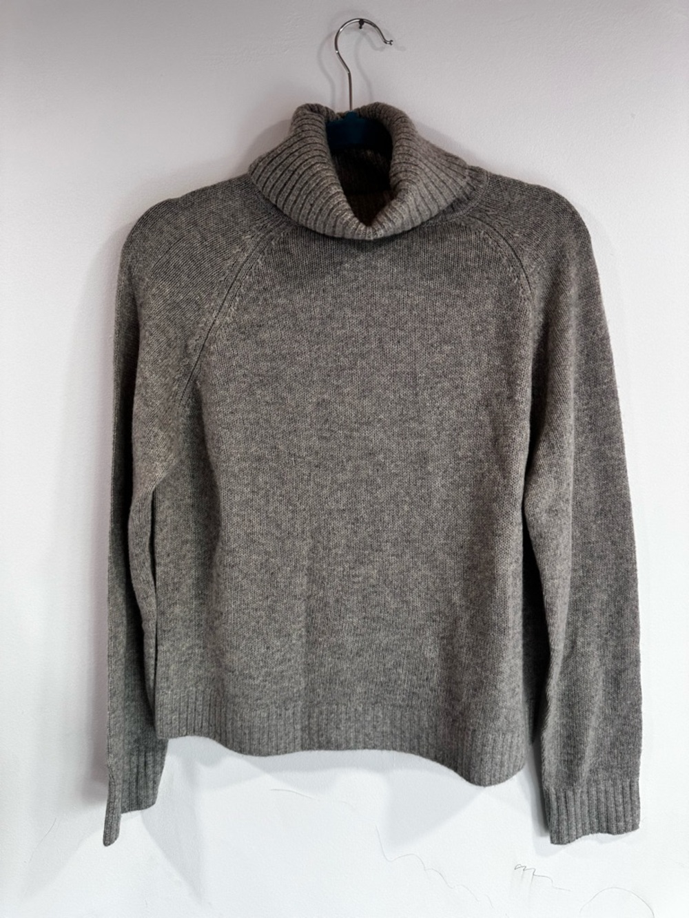 Quince Gray Turtleneck Sweater Yak Wool